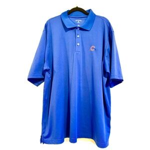 Men's Cub's MLB Polo Shirt, Hardly Worn Antiqua brand 100% Polyester Size XL